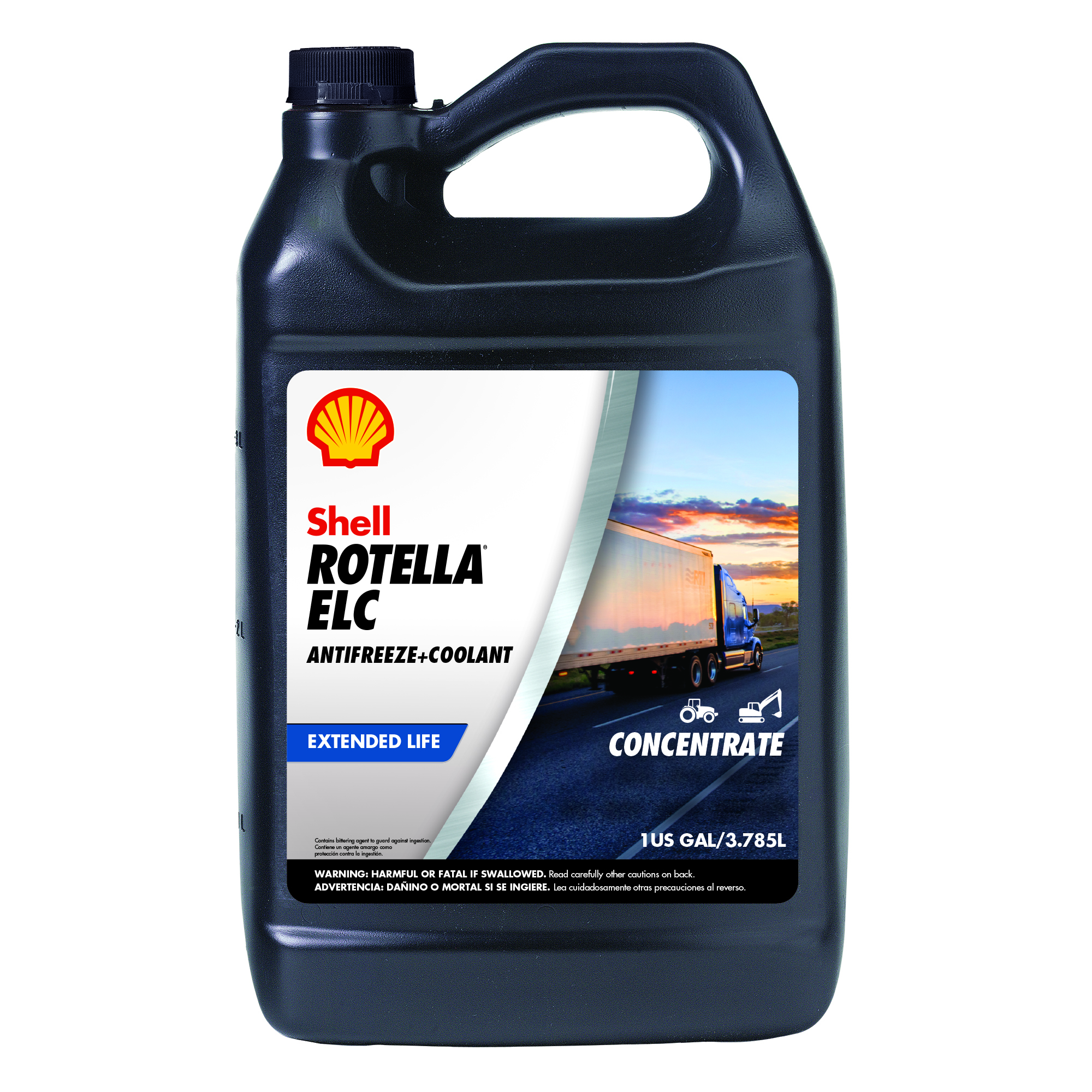 Shell Rotella ELC Concentrate - Red | Container: 1 Gallon Jug | Shipped as: Case of 6 X 1 Gallon Jugs - Heavy Duty Diesel & Fleet Antifreeze